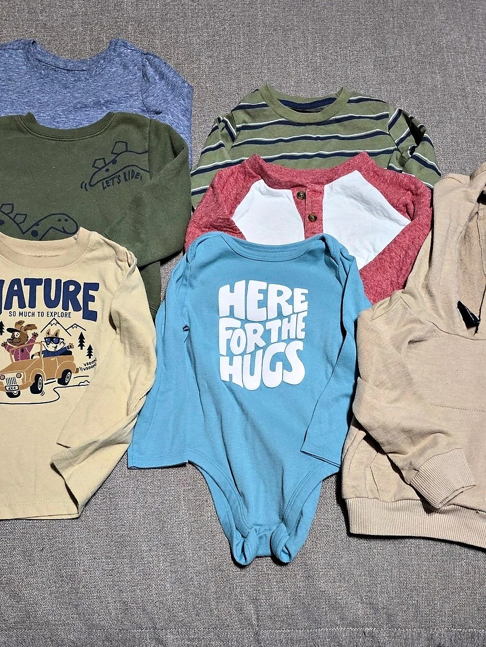 Kids Clothing Lot Blue Green Striped 18 M
